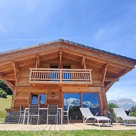 Chalet Neuf Vue Panoramique Sur Le Mont-blanc